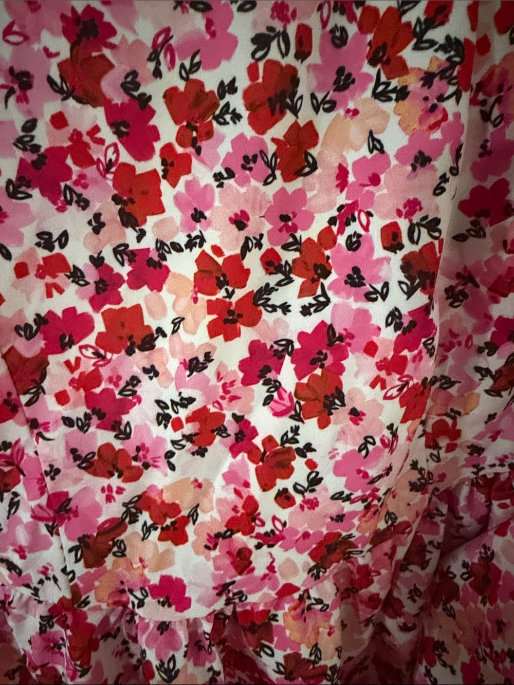 SHEIN Pink Floral Square-Neck Short Sleeve Dress - Picture 3 of 4